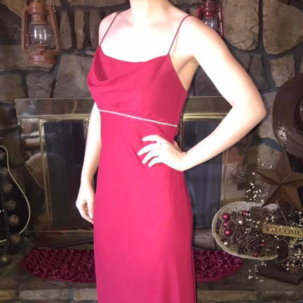 Red gown